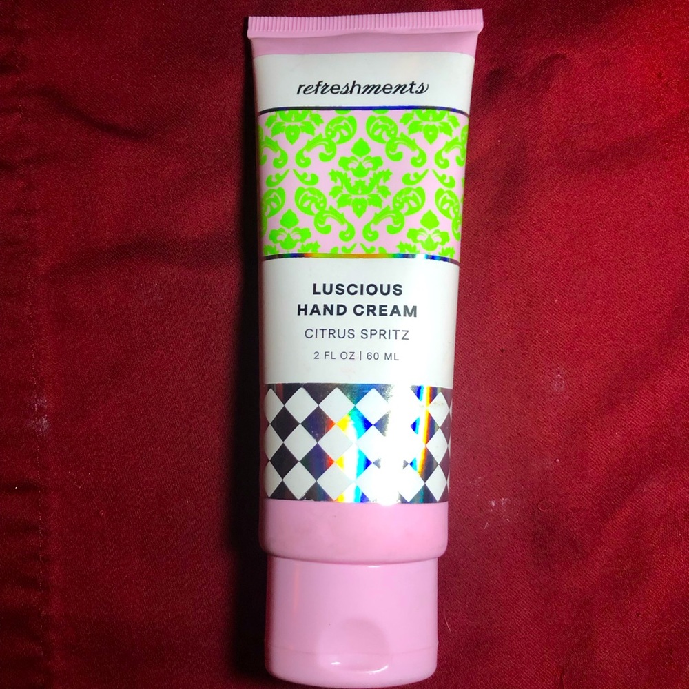 Refreshments Luscious Hand Cream in the scent CITRUS SPRITZ